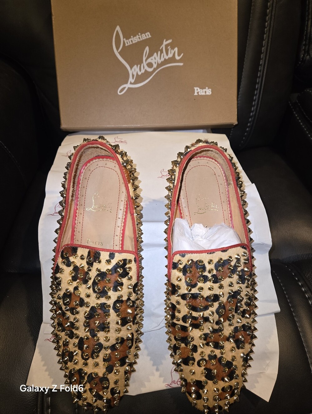 Christian Louboutin 'Roller Boy Spike' Mens loafers.